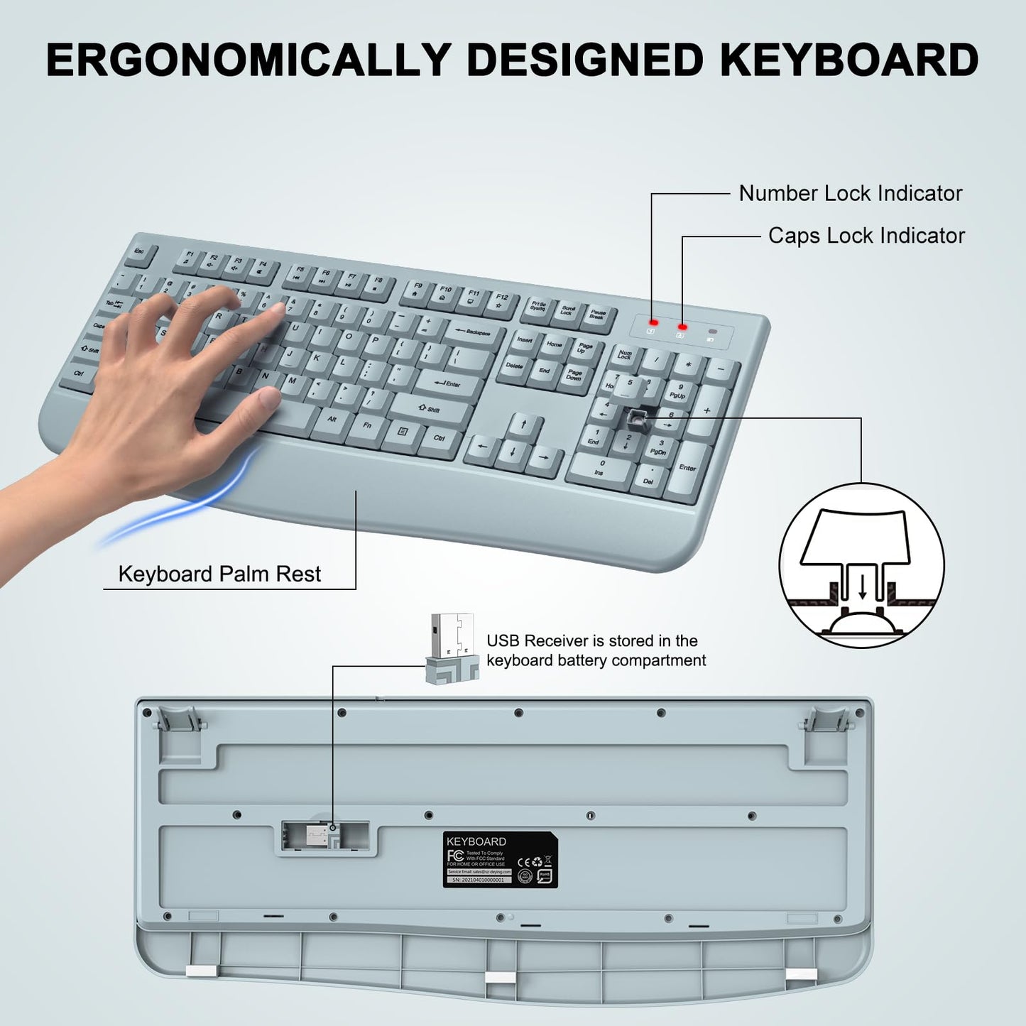 ErgoWave Duo: Wireless Keyboard & Mouse Set