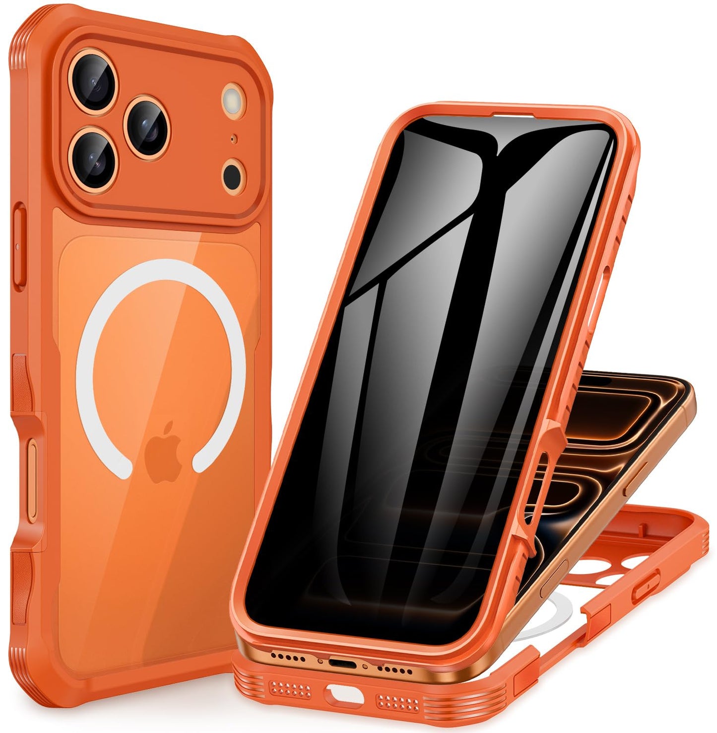 CENHUFO Privacy iPhone 14/13 Case with Glass Protector