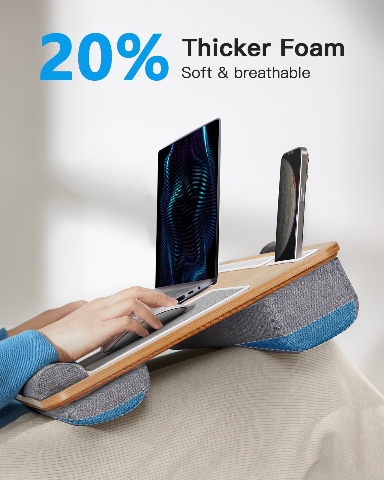 VersaLap Pro: 17” Laptop Desk w/ Mouse & Wrist Pad