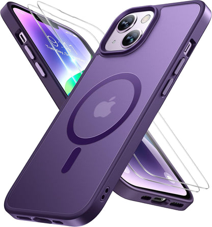 Miracase Magnetic iPhone 14 Case with Protectors