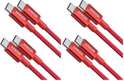 Anker USB C to USB C Cable, Type-C 60W Fast Charging Cable (6 FT, 2Pack) for iPhone 17 Series, iPad mini 6 and More (Black)