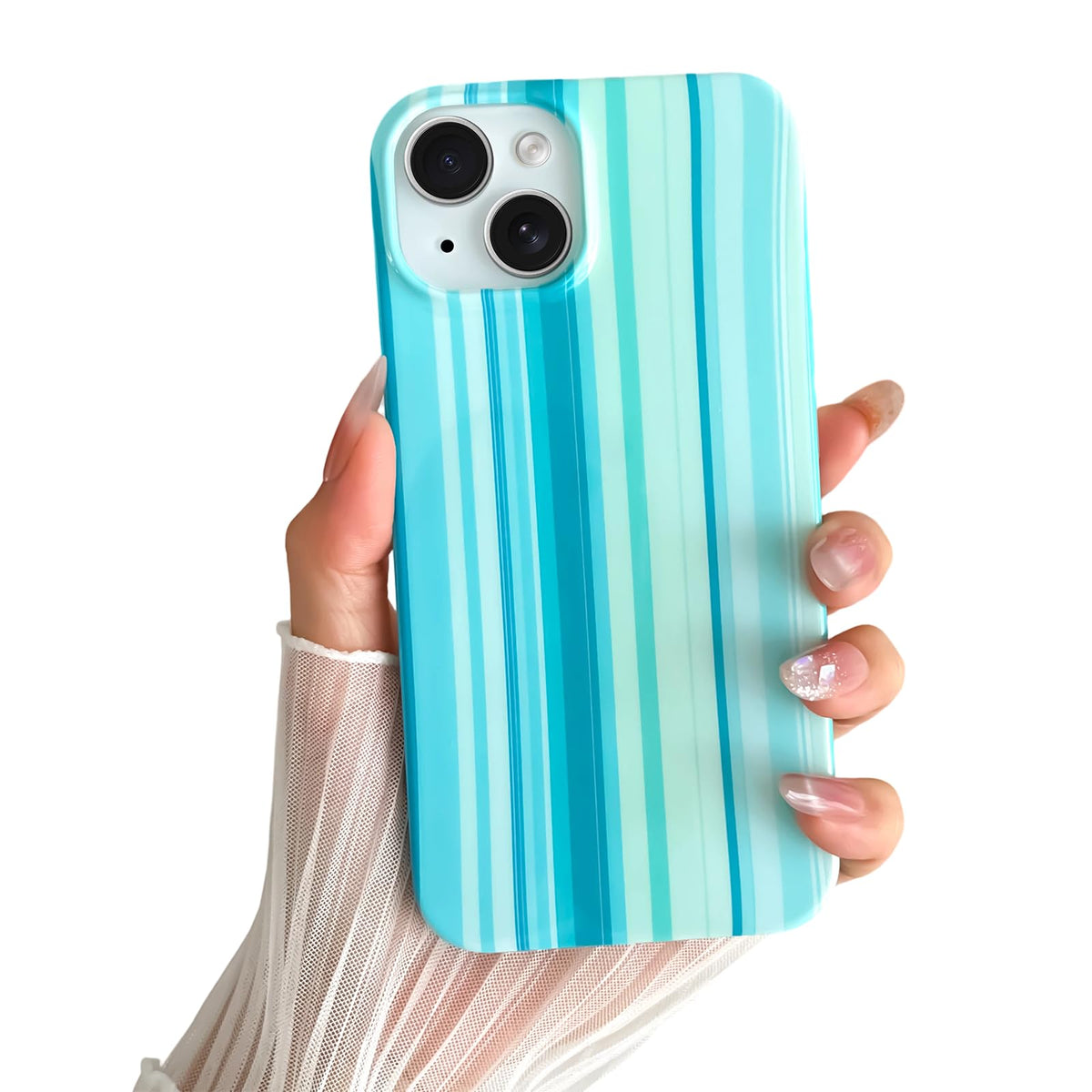 Yeddabox for iPhone 17 Pro Max Case Cute Striped Phone Case Soft TPU Slim Shockproof Phone Cover for Women Girls, Pink