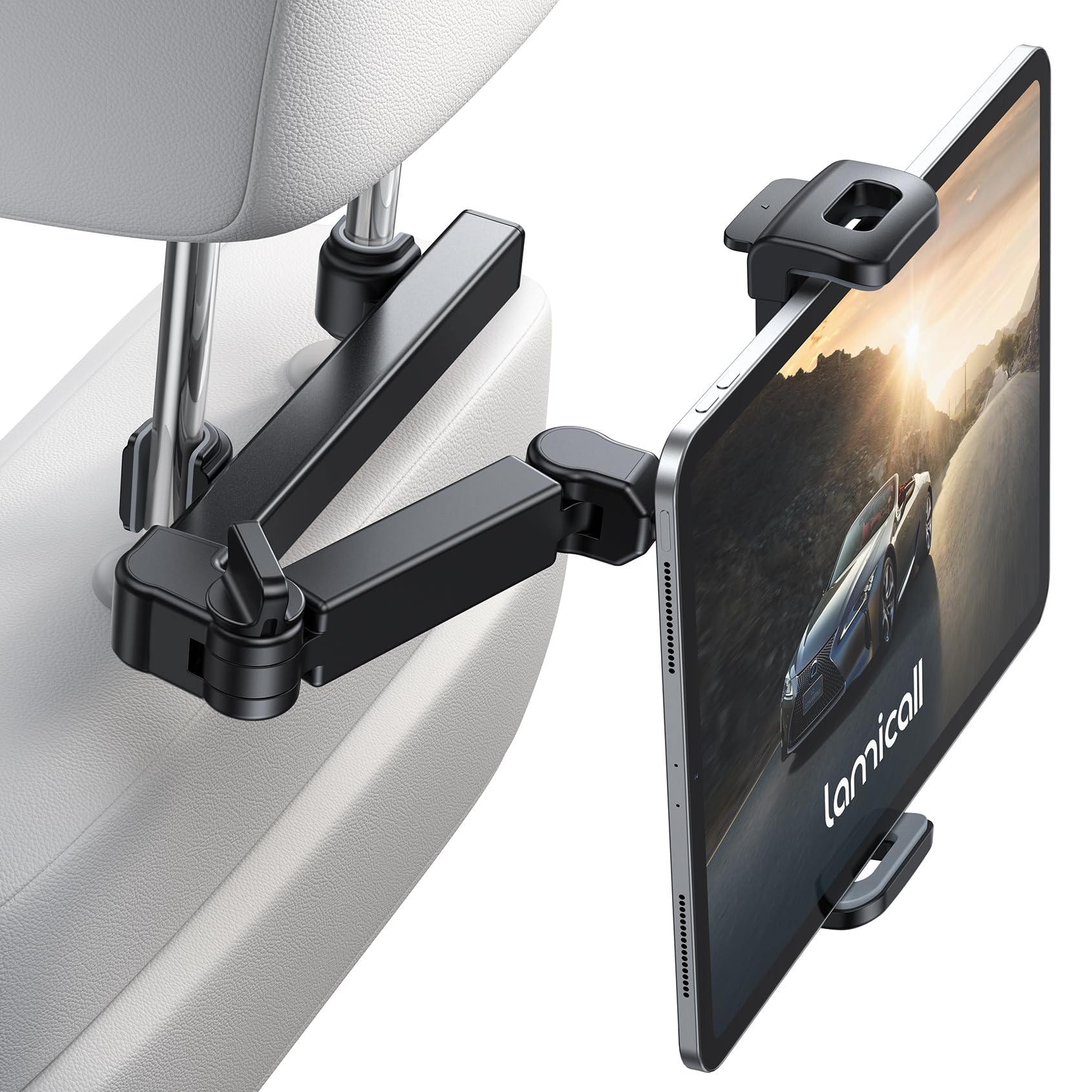 Lamicall Car Headrest Tablet Holder - 3 in 1