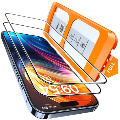TOCOL Privacy Shield 9H Glass for iPhone 15 - 2 Pack - Small Enterprise