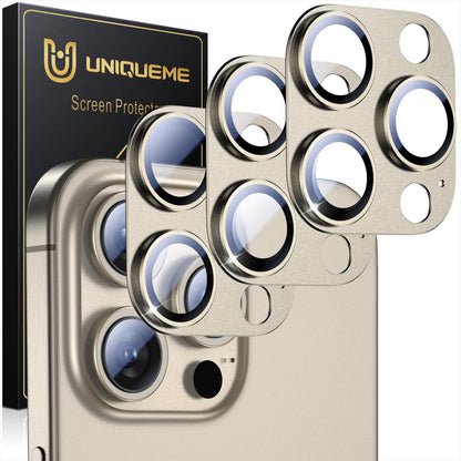UniqueMe for 3 Pack iPhone 16 Pro/iPhone 16 Pro Max Camera Lens Protector