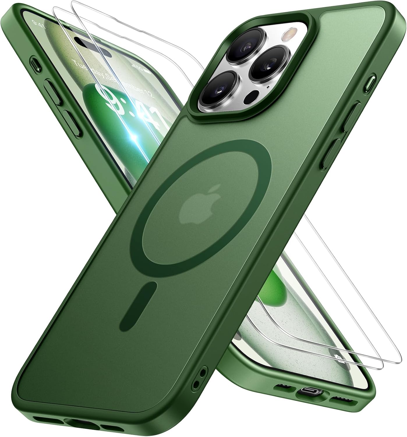Miracase Magnetic iPhone 14 Case with Protectors