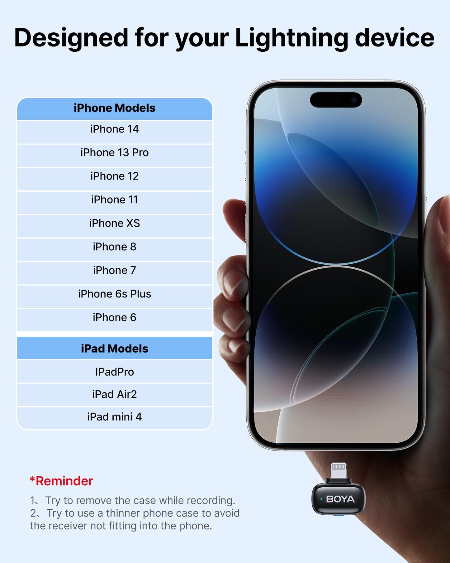 BOYA mini 2 Wireless Lavalier Microphones for iPhone 15/16/17 & Android, AI Noise Cancellation, App Control, 30H Battery Life with Charging Case, Lapel Microphone Wireless for Video Recording Vlogging