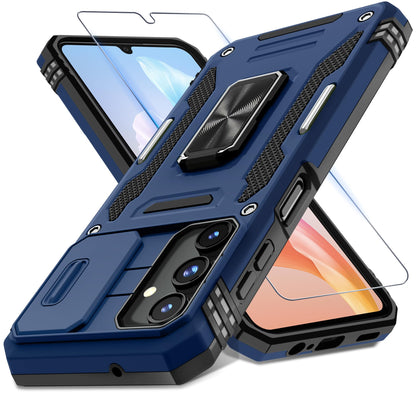 ###DEERLAMN Galaxy A17 Case with Slide Cover-Black