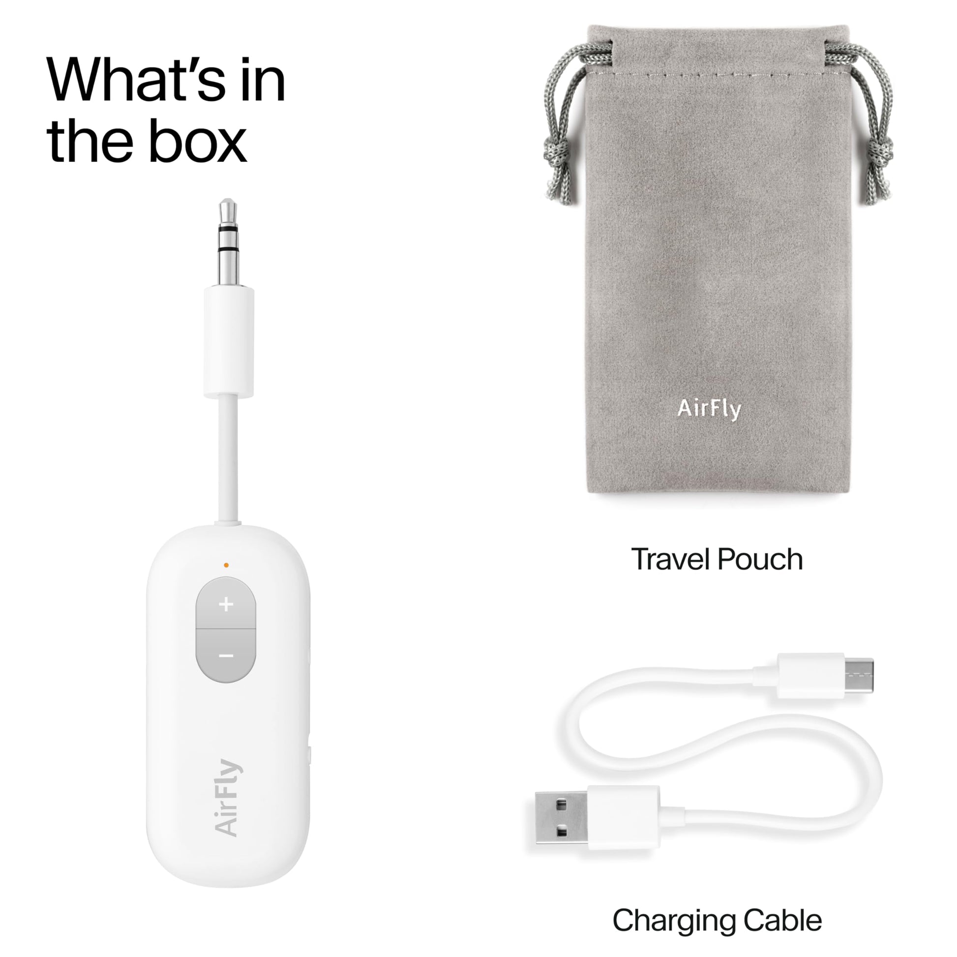 Twelve South AirFly SE | Bluetooth Wireless Audio Transmitter Adapter for AirPods/Headphones, 20+ Hr Battery, Works with 3.5mm aux Jacks on Airplanes, TVs, Gym Equipment, and Travel - Small Enterprise