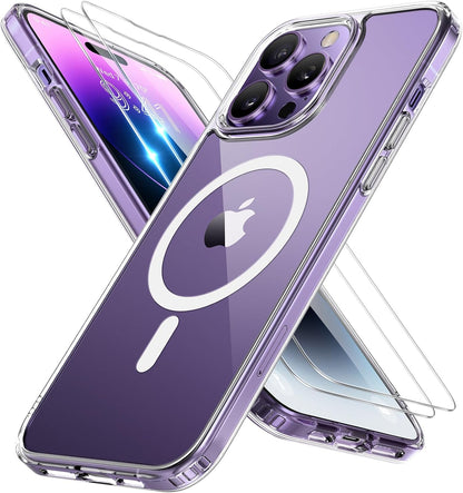 Miracase Magnetic iPhone 14 Case with Protectors