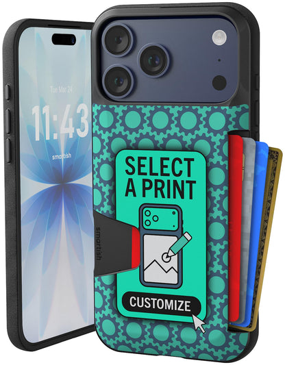 Smartish iPhone 18 Pro/17 Pro Wallet Case, Wallet Slayer V1, Cherry Blossom