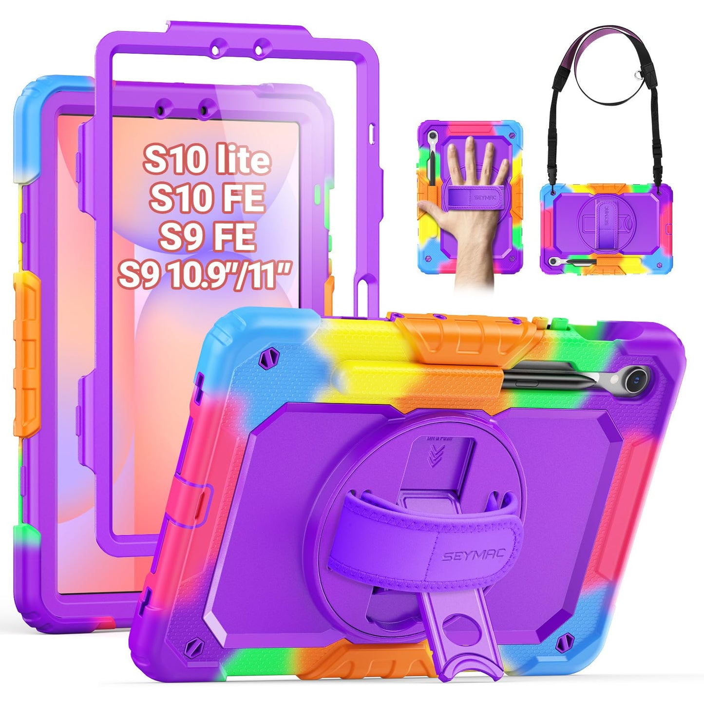 SEYMAC Heavy Duty Case for Galaxy Tab A9 8.7 2023, Blue