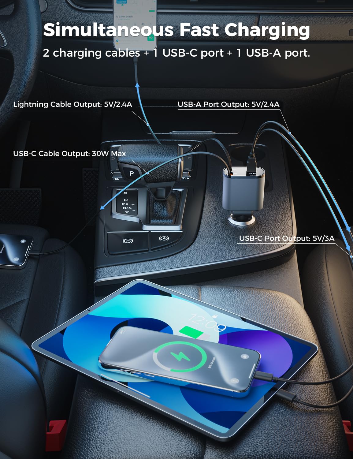 SuperOne 4-in-1 Car Charger - Small Enterprise