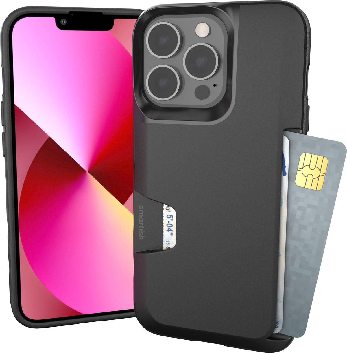 Smartish iPhone 18 Pro/17 Pro Wallet Case, Wallet Slayer V1, Cherry Blossom