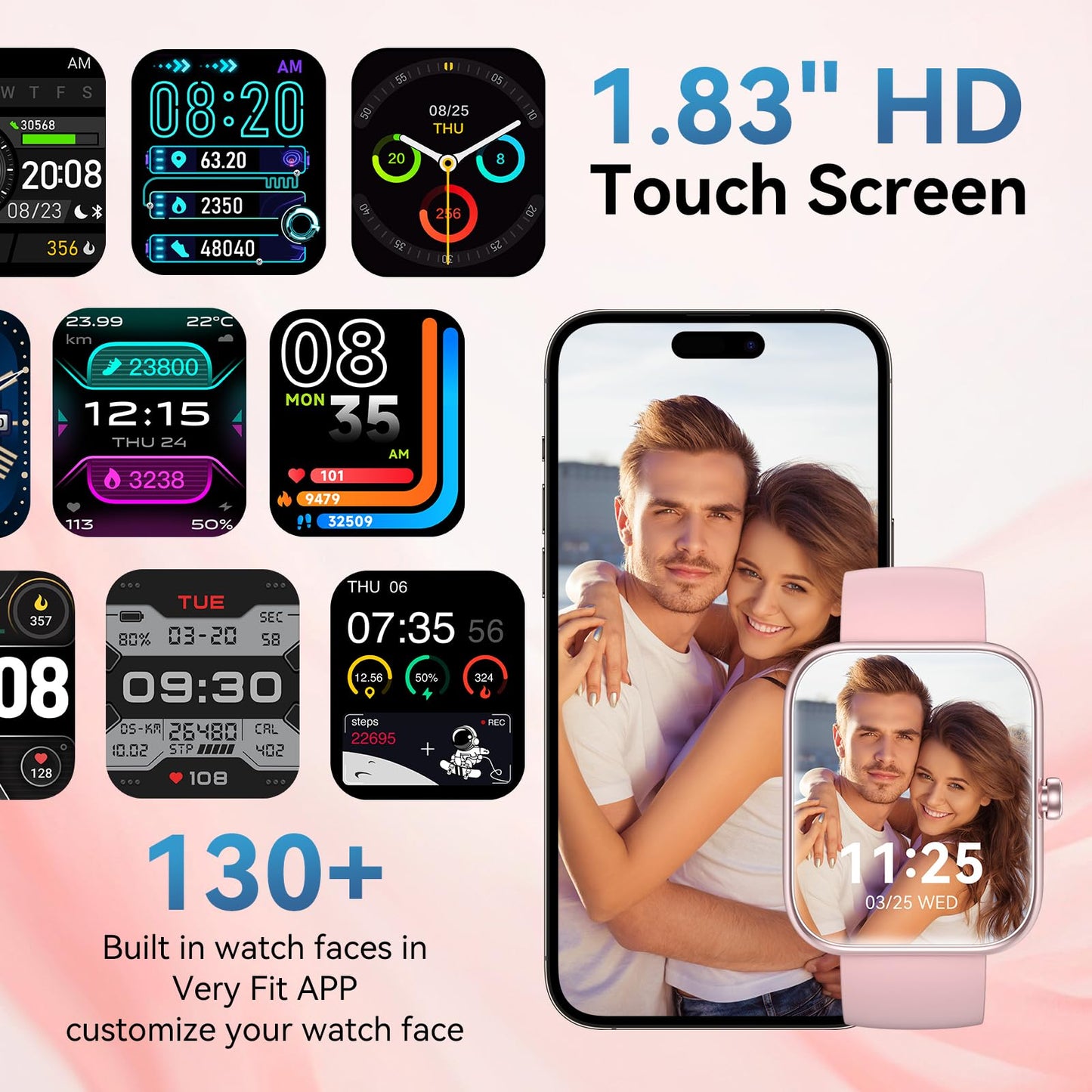 FitSmart Alexa Watch: HD Touchscreen & Health Tracker - Small Enterprise