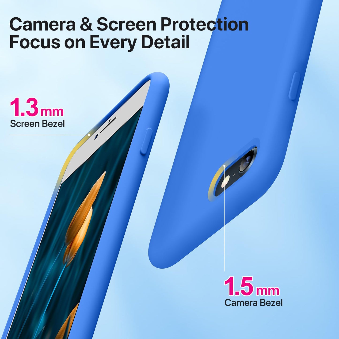 Miracase Capri Blue Slim Shockproof iPhone Case