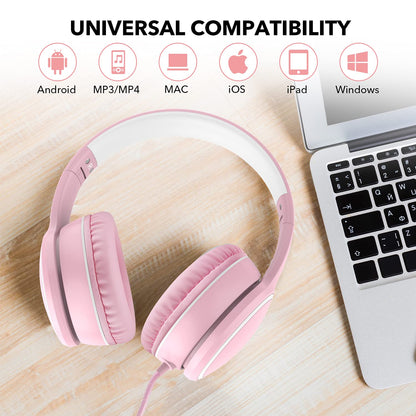 RORSOU R10 Foldable Bass Headphones with Mic - Small Enterprise