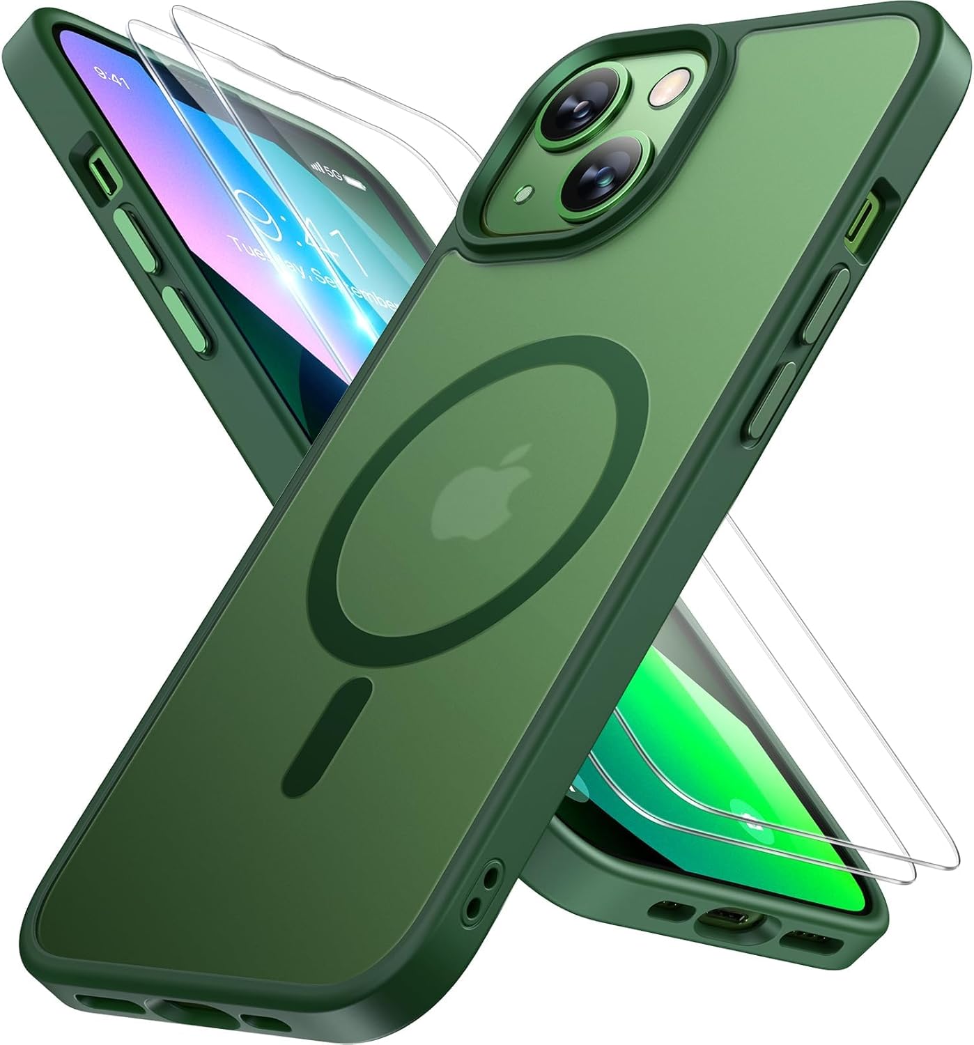 Miracase Magnetic iPhone 14 Case with Protectors