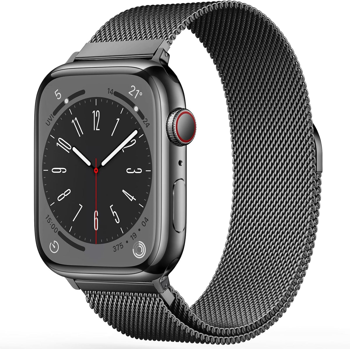 Original Stainless Steel Loop for Apple Watch Band 38mm 40mm 41mm 42mm 44mm 45mm 49mm, Magnetic Clasp Replacement Bands for iwatch Series Ultra SE 8 7 6 5 4 3 2 1, Women & Men Watch Strap for Apple