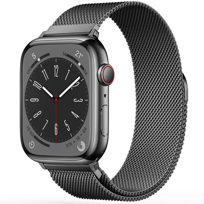 Original Stainless Steel Loop for Apple Watch Band 38mm 40mm 41mm 42mm 44mm 45mm 49mm, Magnetic Clasp Replacement Bands for iwatch Series Ultra SE 8 7 6 5 4 3 2 1, Women & Men Watch Strap for Apple