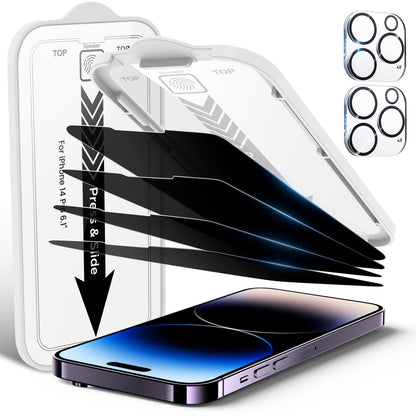 iPhone 13 4-Pack Privacy Glass Shield - Military Grade - Small Enterprise