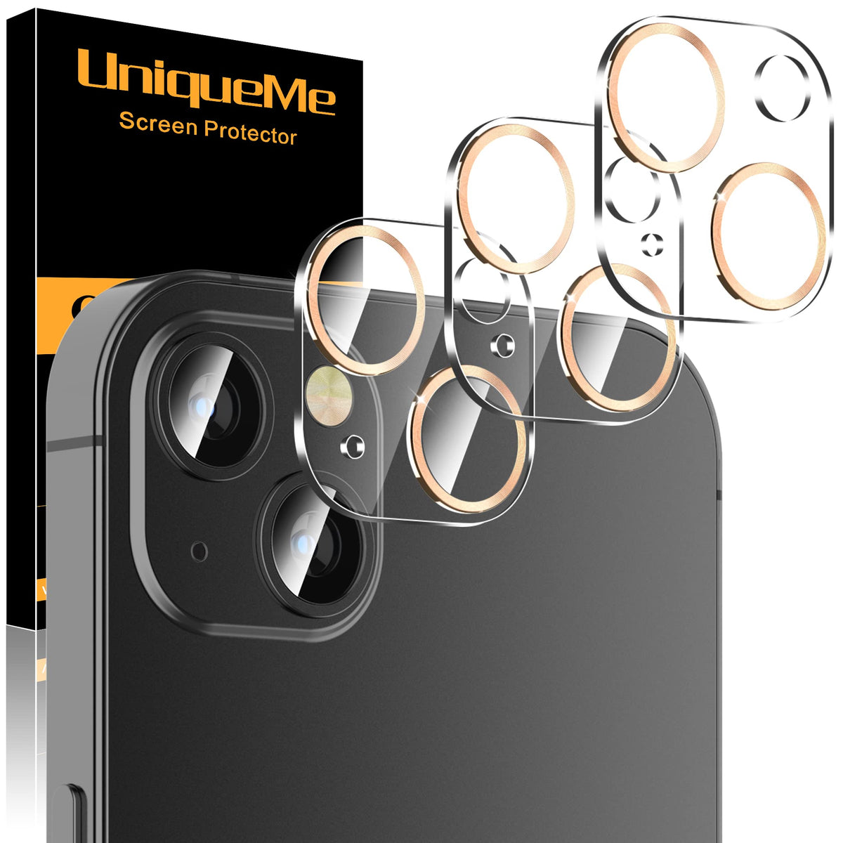 UniqueMe for 3 Pack iPhone 16 Pro/iPhone 16 Pro Max Camera Lens Protector