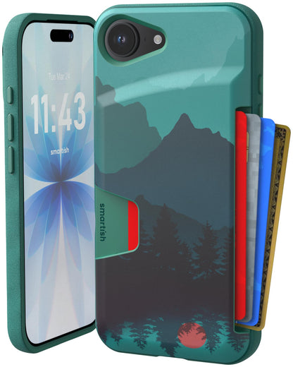 Smartish iPhone 18 Pro/17 Pro Wallet Case, Wallet Slayer V1, Cherry Blossom