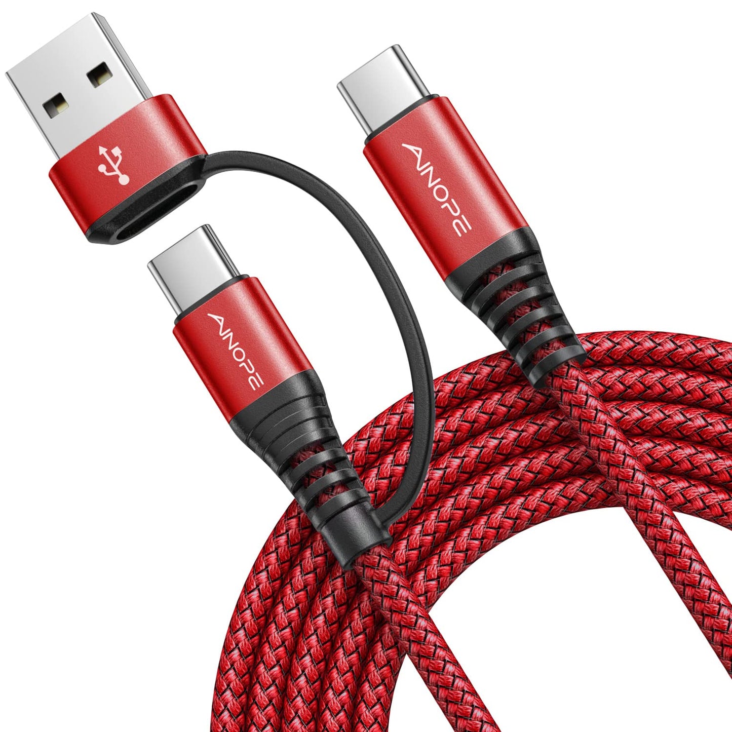 AINOPE 10FT Fast Charge USB C Cable & Adapter - Small Enterprise
