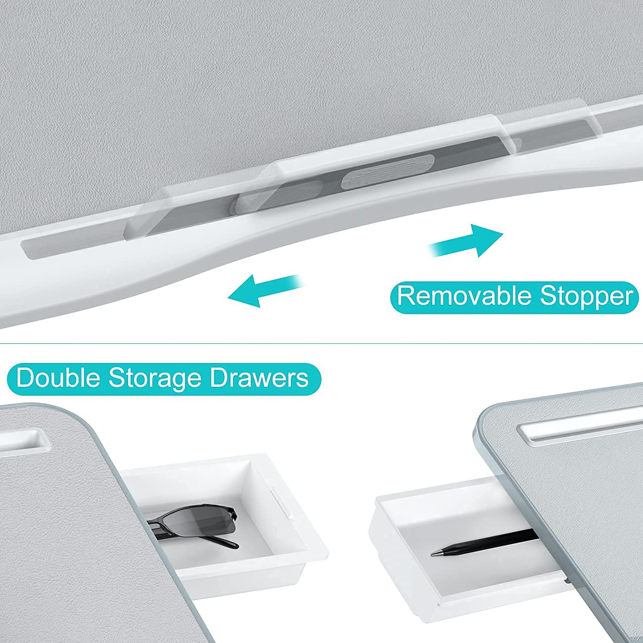 FlexiFold XL: Adjustable Laptop Tray for Bed & Sofa