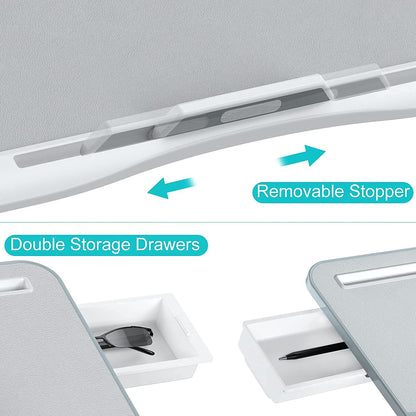 FlexiFold XL: Adjustable Laptop Tray for Bed & Sofa