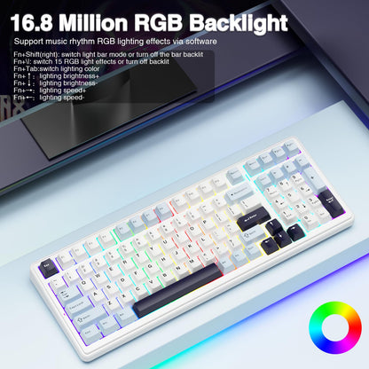 AULA F99 Tri-Mode RGB Wireless Mechanical Keyboard