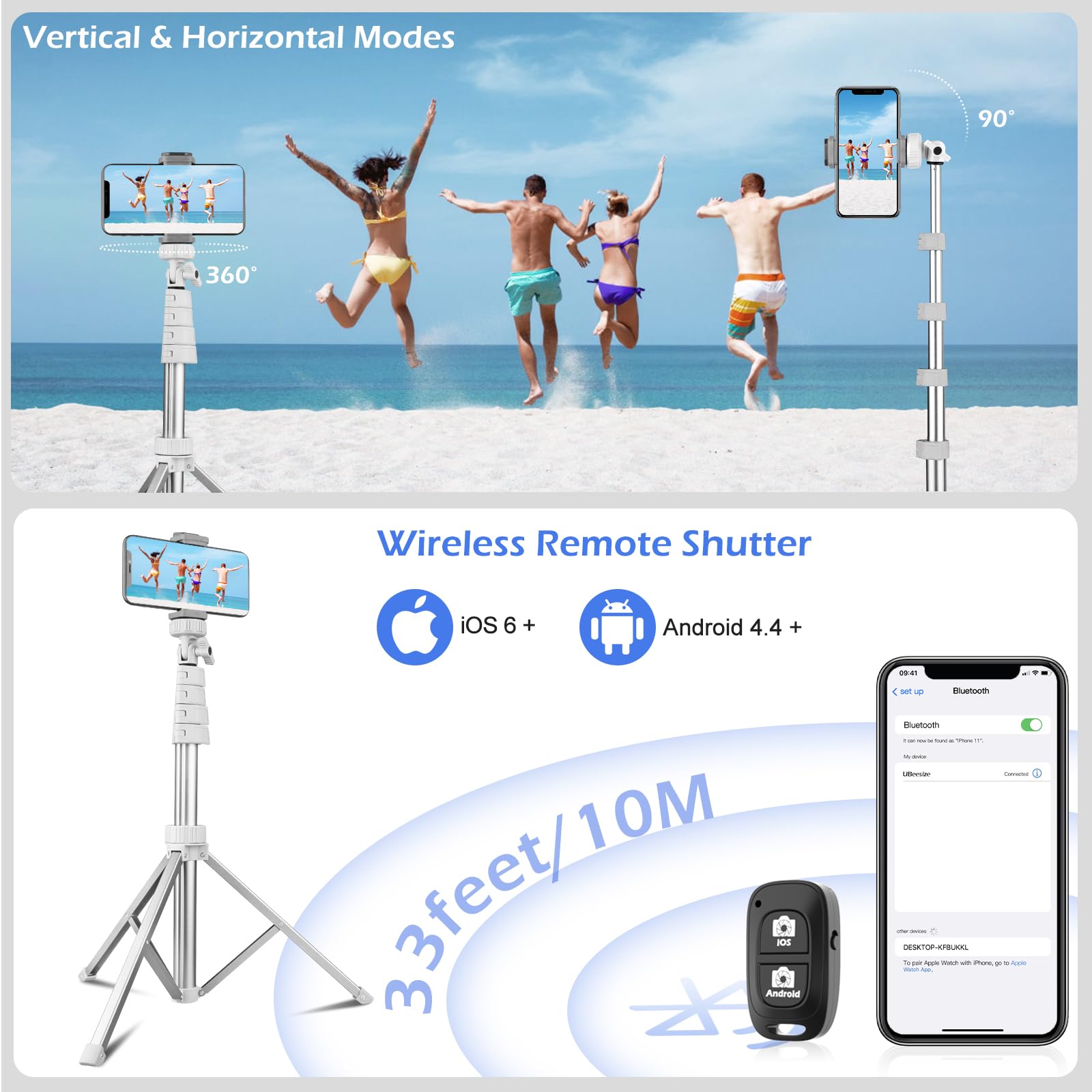 SENSYNE ProTripod: 62 Selfie Stick & Stand - Small Enterprise