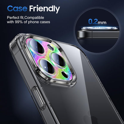 UniqueMe for 3 Pack iPhone 16 Pro/iPhone 16 Pro Max Camera Lens Protector