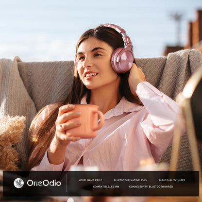 OneOdio ProC: 110Hr Bluetooth Foldable Bass Headset