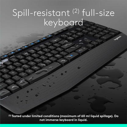 LogiKey K345: Full-Size Wireless Keyboard w/ Palm Rest