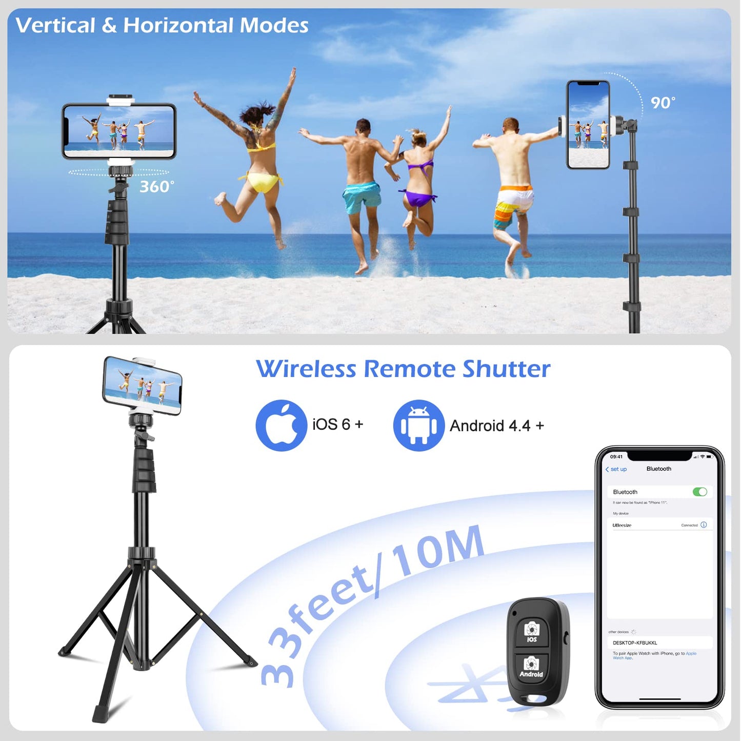 SENSYNE ProTripod: 62 Selfie Stick & Stand - Small Enterprise