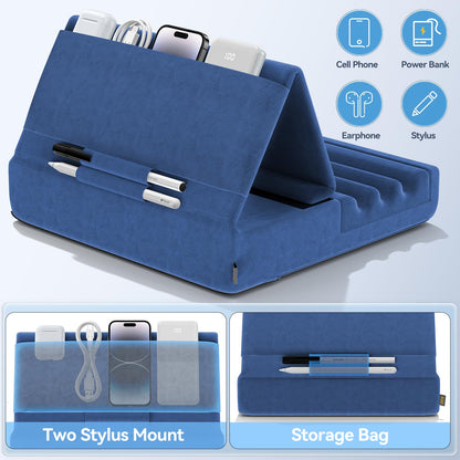 FoldMate: Versatile Tablet Pillow Stand with Pocket
