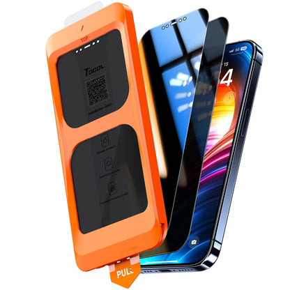 TOCOL Privacy Shield 9H Glass for iPhone 15 - 2 Pack - Small Enterprise