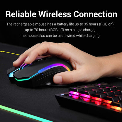Griffin Pro: Wireless RGB Gaming Mouse 7200 DPI