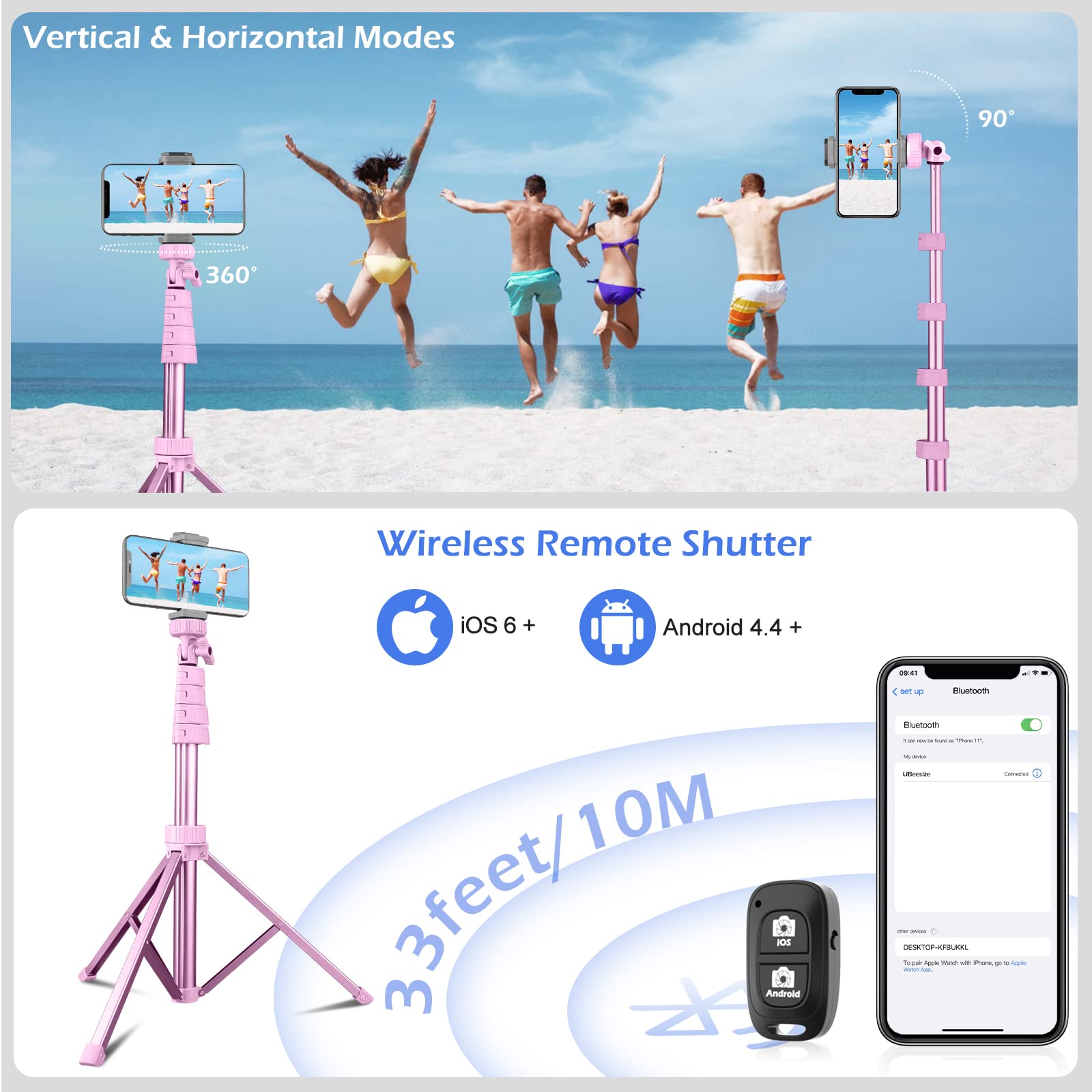 SENSYNE ProTripod: 62 Selfie Stick & Stand - Small Enterprise