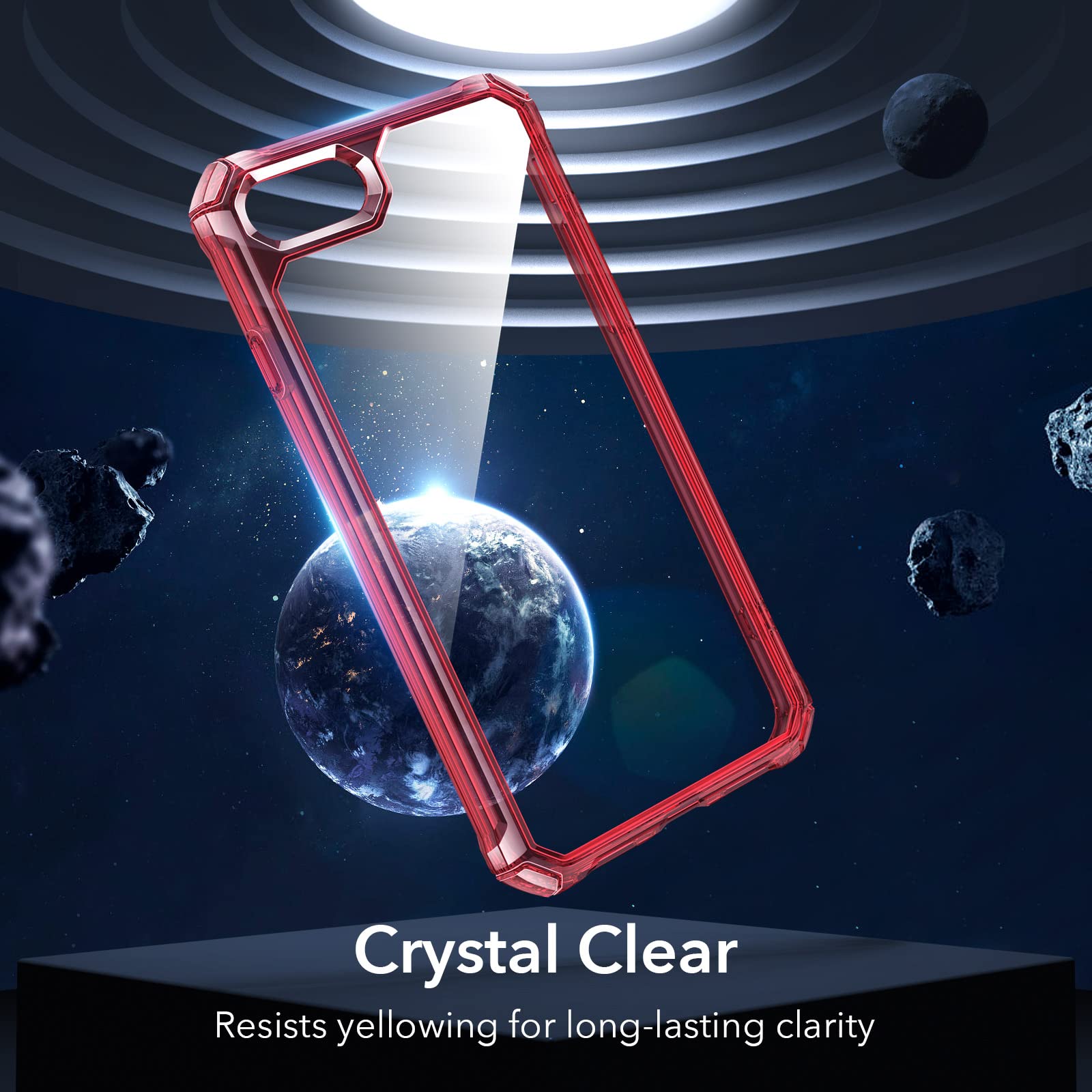 ESR for iPhone SE (2022) Case, iPhone SE (2020) and iPhone 8, Military-Grade Protection, Shock-Absorbing Corners, Yellowing-Resistant Back, Phone Case for SE 3/2, Air Armor Case, Clear Black