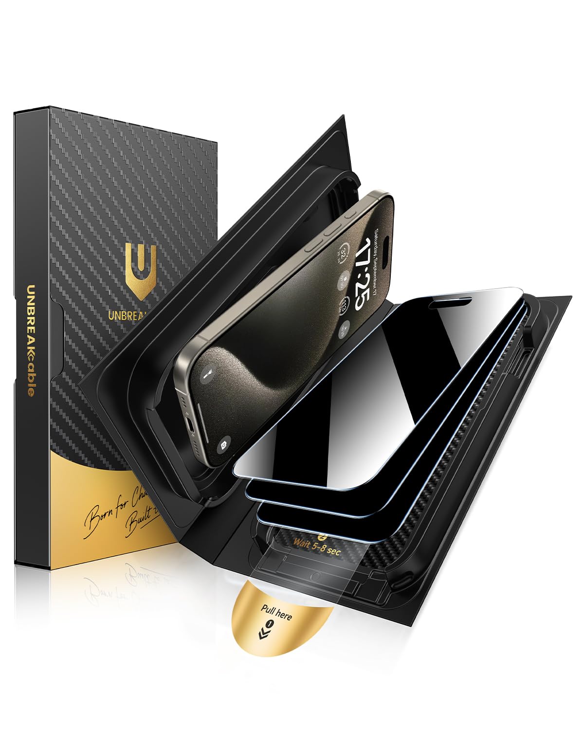 UNBREAKcable iPhone 16 Pro Max Privacy Screen 3 Pack
