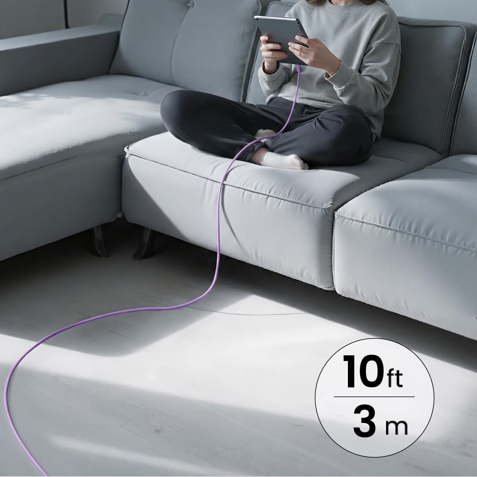 iPad Charger Fast Charging, 20W USB C Charger Block with 10FT & 6FT USB C to C Cable for iPad Pro 13/12.9/11 inch, iPad A16 11th/10th Generation, iPad Air 13/11 inch M4/M3/M2/5th/4th, iPad mini 7/6