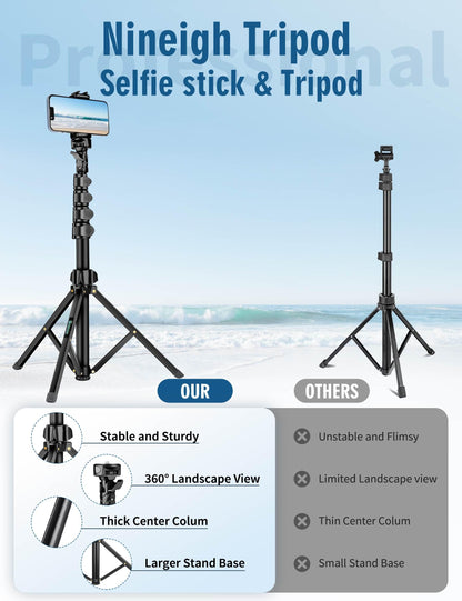 Nineigh 85 Gooseneck Phone Tripod with Remote