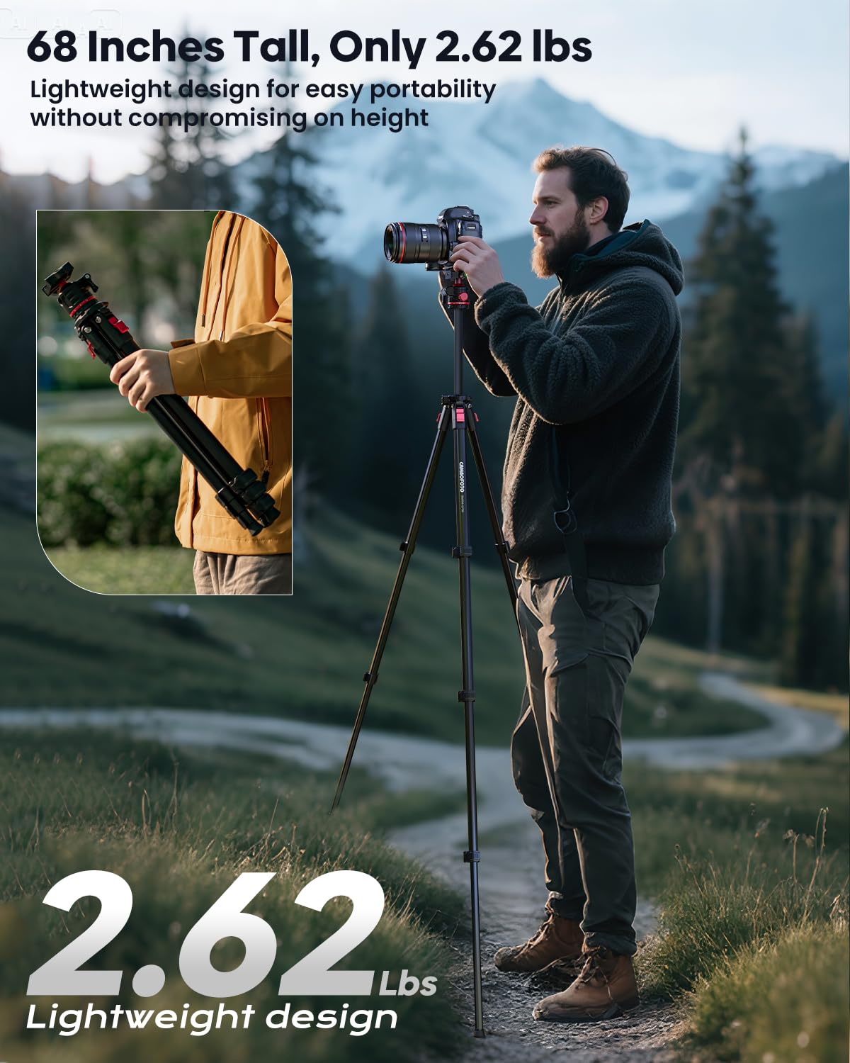 68 Lightweight Travel Camera Tripod