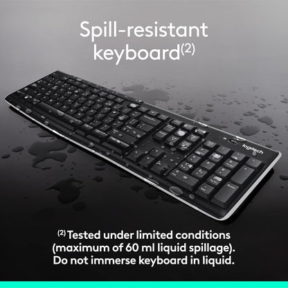 Logitech MK270 Wireless Keyboard-Mouse Duo - Black