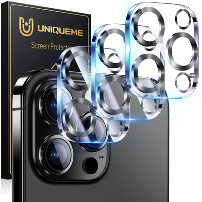 UniqueMe for 3 Pack iPhone 16 Pro/iPhone 16 Pro Max Camera Lens Protector