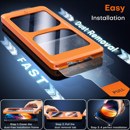 TOCOL Privacy Shield 9H Glass for iPhone 15 - 2 Pack - Small Enterprise