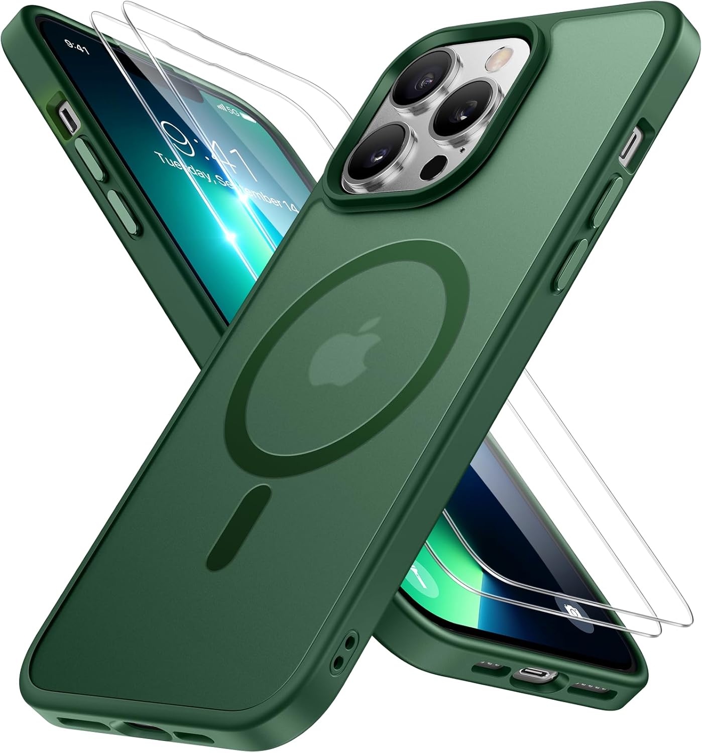 Miracase Magnetic iPhone 14 Case with Protectors