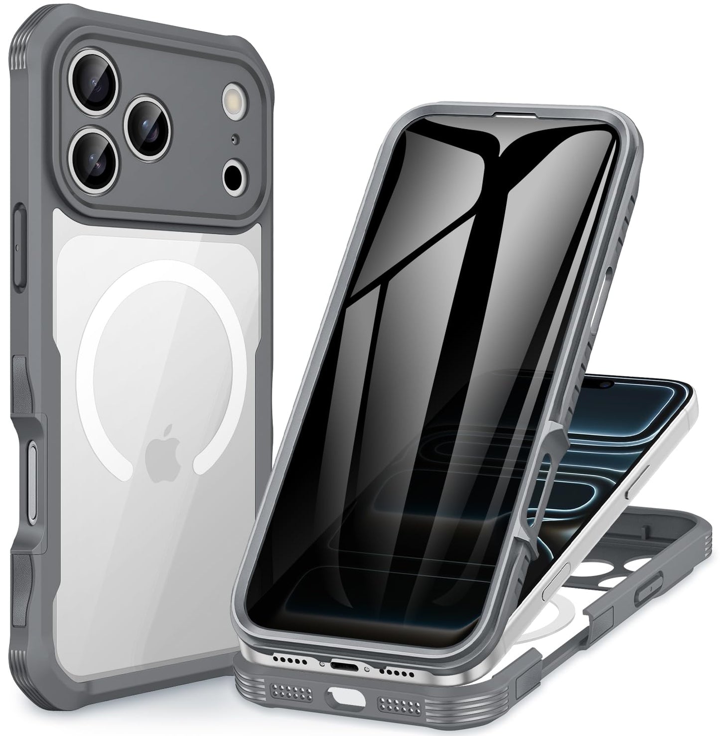 CENHUFO Privacy iPhone 14/13 Case with Glass Protector